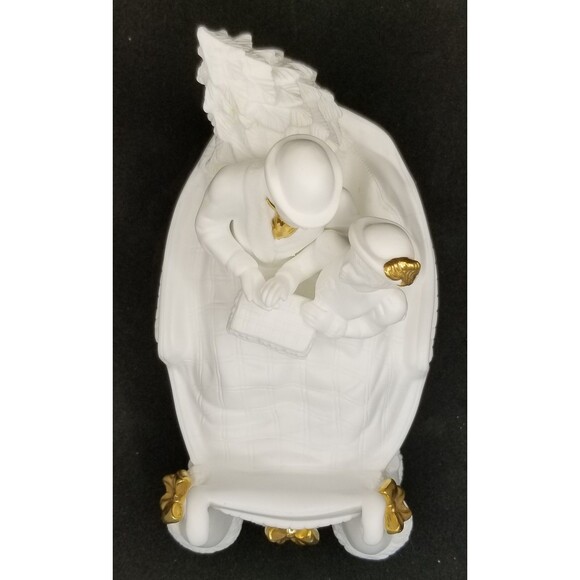 "Bringing Home the Tree" musical sculpture by Lenox 1983 with paperwork and box - Picture 8 of 12